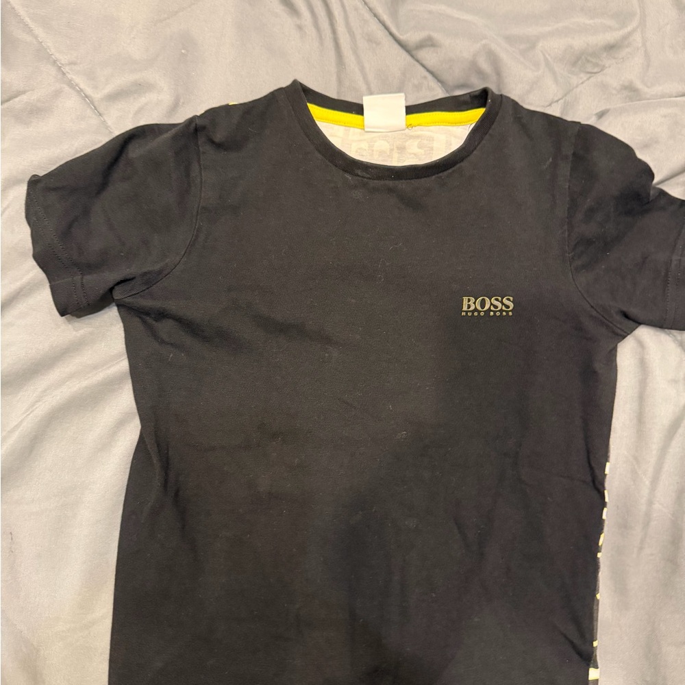 Hugo Boss Black and Yellow Slim Fit Tee